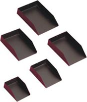 Black powder coated scoop